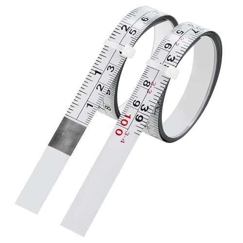 2-Pack Steel Self-Adhesive Measuring Tape, 100cm/39Inch - size: 1m