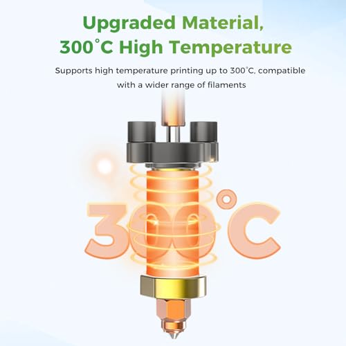 Creality Official Hi Hotend Kit, Upgrades Ceramic Heating Block Kit, Unicorn Quick Swap 3D Printer Nozzle, High Flow Extruder Heater Block, All Metal Integrated Accessories for Creality Hi Combo - style: Hi