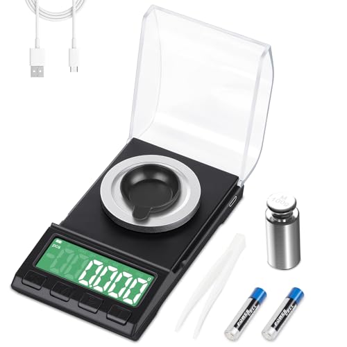 Portable Milligram Scale 100g/0.001g, Diyife Rechargeable Gram Scale
