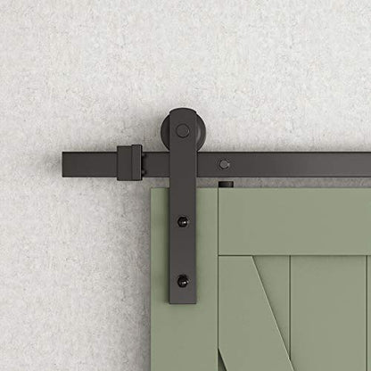 SMARTSTANDARD Sliding Barn Door Hardware Hangers 2pcs (Black) (I Shape Hangers) - style: I