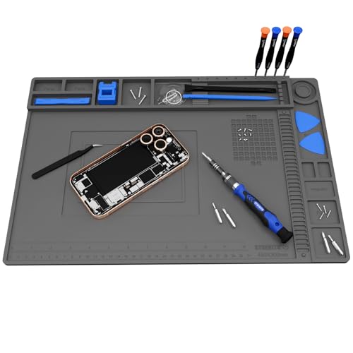 STREBITO Soldering Electronics Repair Mat, Magnetic Work Mat 17.7''x 11.8''