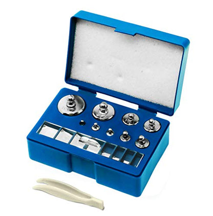 19 pcs Calibration Weight Set 100g – 10mg With Tweezers And Presentation Box For Accurate Precision Balancing Of Digital, Jewellery, Diamond, Pocket, Laboratory And Other Scales