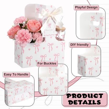 4 Set Pink Bow Teacher Cup Holder Appreciation Gifts Sets - style: Pink Bow