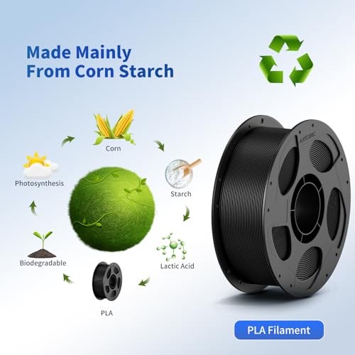 ANYCUBIC 3D Printer Filament Multicolor PLA Bundle 4KG - color: 4*1kg Pla (Texture Grey & Black & White & Blue)