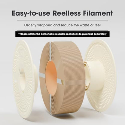 eSUN PLA+ Refilament 1.75mm, 3D Printer Refill PLA Plus, Dimensional Accuracy +/- 0.03mm, 1KG Spoolless 3D Printing Filament for 3D Printers, White - color: White-tz, size: PLA+ Refilament 1.75mm 1KG