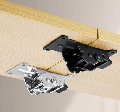 Self Locking Folding Hinges 90-Degree Folding Leg Bracket,Silvery