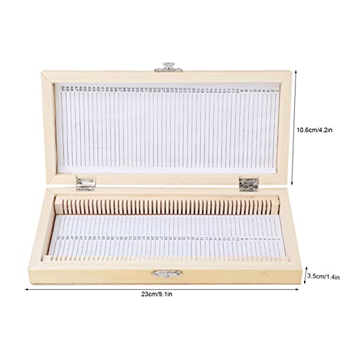 Microscope Slide Box, Wooden Slide Storage Box, Contains 50 Slides
