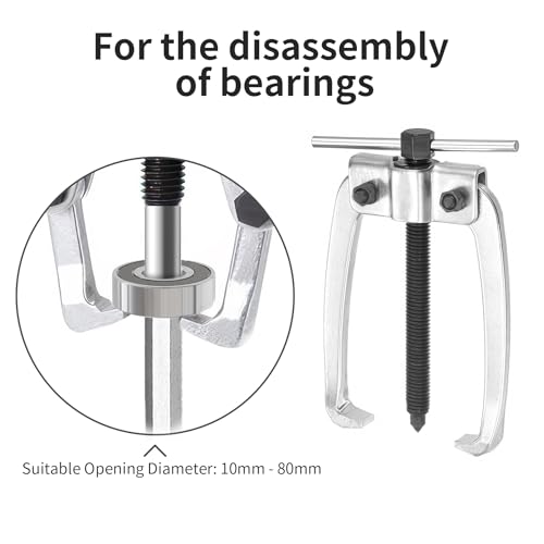 2 Jaw Puller 3.15in/80mm Universal Bearing Gear Pullers - size: Micro 2Jaw 0.4-3 In