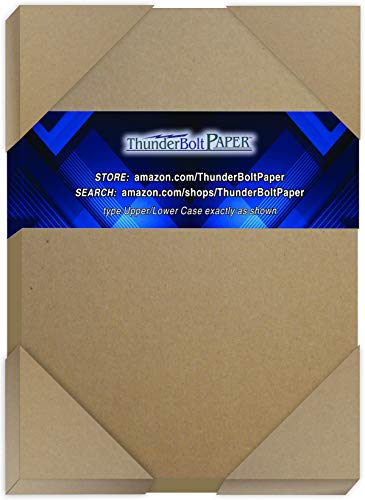 225 Sheets Chipboard 20pt (Point) 6" X 8" (6X8 Inches) 1" Frame Around 5X7 Card Size .020 Caliper Thick Cardboard Craft|Ship Brown Kraft Paper Board - size: 6x8 – 225 Sheets