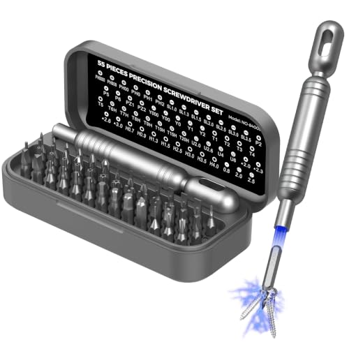 SOONAN 55-in-1 Precision Screwdriver Set - Mini Screwdriver Tool Kit - size: 55- IN-Black