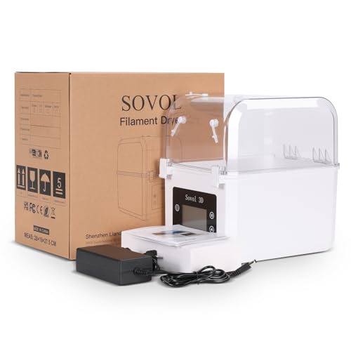 Sovol Filament Dryer 2026, SH01 Filament Dehydrator 3D Printer Spool Holder - color: White, size: 2 KG