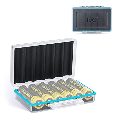 JJC 18650 Battery Case Holder, Storage Organizer for 6 x 18650 Batteries - color: For 18650 Battery