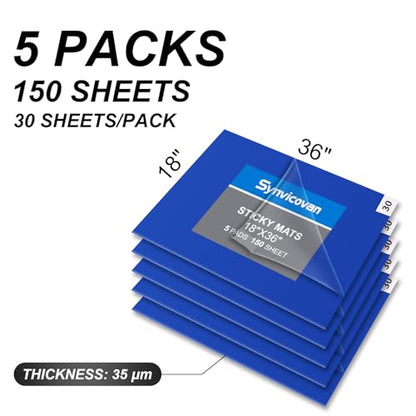 18" x 36" Sticky Mat (5 Packs,150 Sheets,30 Sheets/Pack)
