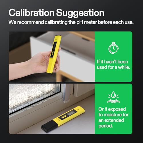 VIVOSUN Digital pH Meter 0.01 Accuracy Pen Tester for Water Hydroponics - color: Yellow