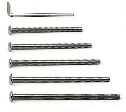 iexcell 50 Pcs M4 x 60/65/70/75/80 Stainless Steel 304 Hex Socket Button Head Cap Screws Bolts Assortment Kit - size: M4 x 60/65/70/75/80mm