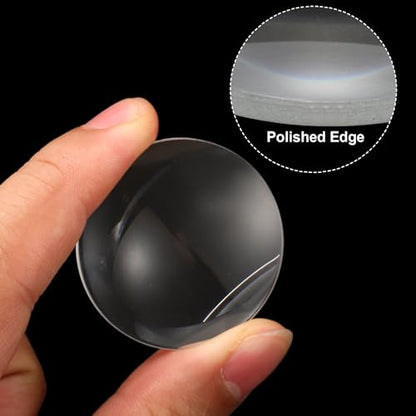 PATIKIL Concave Lens 60mm Focal Length 40mm (1.6") Diameter Round Set White - size: 1.6inch