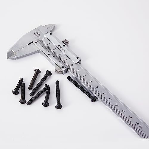 M4 x 20mm 25mm 30mm 35mm 40mm Button Head Socket Cap Screws Bolts, 10.9 Grade Alloy Steel, Black Oxide Finish, Metric Allen Hex Drive, Fully Threaded, Assortment Kit 50Pcs - size: Button M4x20-40 mm