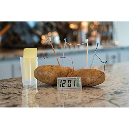 4M Potato Clock DIY Green Science Chemistry Engineering Lab - STEM Toys Educational Gift for Kids & Teens, Girls & Boys, Brown - style: Potato Clock