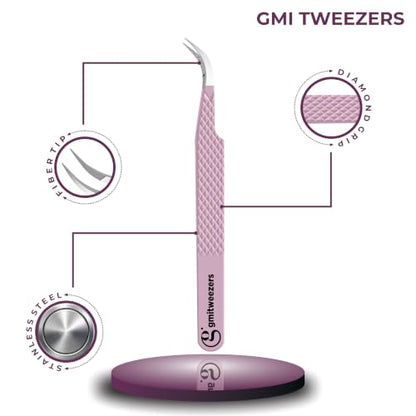 Fiber Tip Lash Tweezers For Eyelash Extension Tweezers Professional
