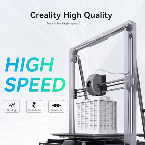 Creality Hyper PLA Filament 1.75mm, 30-600mm/s High Speed 3D Printer Filament, Dimensional Accuracy +/-0.02mm, Fit Most FDM 3D Printers, 4 Pack 1kg Spool(2.2lbs), Grey - color: Grey
