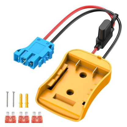 Kzreect Battery Adapter Converter Compatible with Dewalt 20V Battery - size: Compatible with Peg-Perego Connector