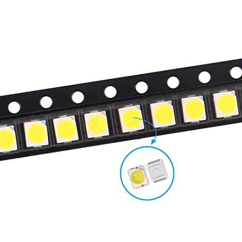 200pcs 3528(1210) White SMD LED Diode Lights Chips (3.5mmx2.8mm DC 3V 20mA 7-8LM) Super Bright Lighting Bulb Lamps Electronics Components Indicator Light Emitting Diodes - size: 3528/1210 White