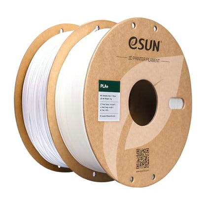 eSUN PLA+ Filament 3D Printer Filament PLA Plus 2KG White+Cold White - color: White + Cold White, size: 2 KG