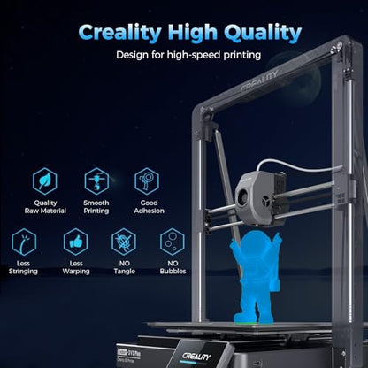 Creality Official Hyper PLA Filament 1.75mm, Glow in The Dark Filament, 3D Luminous PLA Printer Filament, RFID Filament, Best with UV Lamps, Fit Most FDM 3D Printers, 1KG Spool (2.2 lbs) Blue - color: Luminous Blue