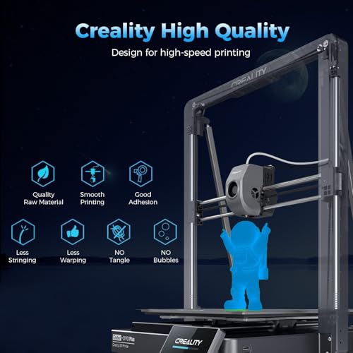 Creality Official Hyper PLA Filament 1.75mm, Glow in The Dark Filament, 3D Luminous PLA Printer Filament, RFID Filament, Best with UV Lamps, Fit Most FDM 3D Printers, 1KG Spool (2.2 lbs) Blue - color: Luminous Blue