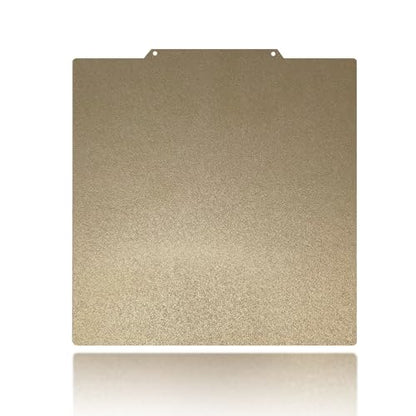 250x250mm Gold PEI Build Plate for Qidi Q1 Pro/AnkerMake M5/ Voron 2.4 V2 250, Double Sided Textured PEI Flexible Spring Steel Platform Heated Printing Bed for 3D Printer - size: 250x250mm