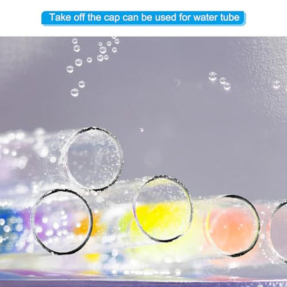 PATIKIL 5.9"x1.7" Clear Storage Tubes PC Hollow Rigid Tube with Cap 3Pcs - size: 5.9"L x 1.7"Dia