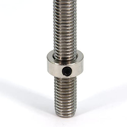 10 Pcs 12mm Shaft Lock Collar T12 Lead Screw for CNC Parts - style: 12mm-Silver