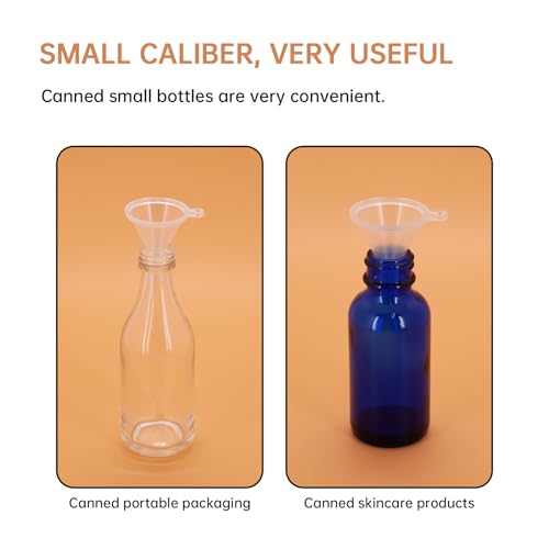 Mini Funnel 4-Pack for Lab Bottles, Sand Art, Perfume, Spice, Powder, Essential Oil, Recreational, Kitchen Food Grade Small Plastic (4colors) - color: 4colors