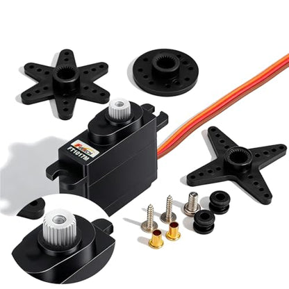 7.4V 10.5KG Metal Gear Digital Mini Servo Motor, High Torque 180 Degree RC Servo for TRX4M, SCX24, 1/10 Scale Cars, Robotics, Boats & Planes, Upgraded Metal Gear System (7.4V 5.5KG-180°) - size: 7.4V 5.5KG-180°