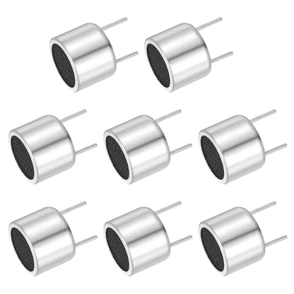 MECCANIXITY 6 Pcs Ultrasonic Module Distance Sensor TCT40-16R/T High Precision Distance Measuring Transducer Ultrasonic Sensor 3 Transmitters + 3 Receivers, Silver