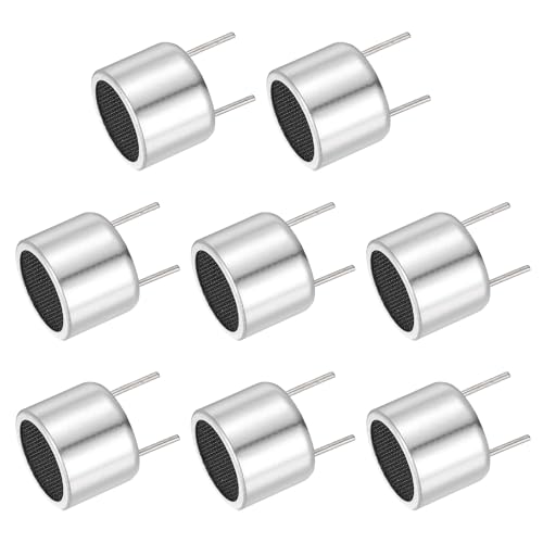 MECCANIXITY 8Pcs Ultrasonic Module 4 Transmitters + 4 Receivers Silver