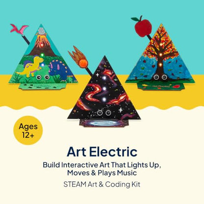 Art Electric STEAM Interactive Kit Lights Moves Plays Music 12+