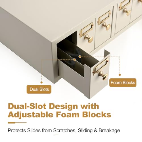 Microscope Slide Storage Cabinet, 6-Dual Slotted Drawers