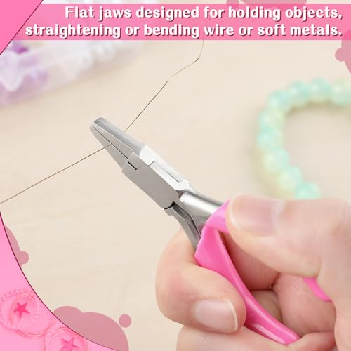 SPEEDWOX 3 Inch Duckbill Mini Flat Nose Pliers for Jewelry Making - Small Pliers, Smooth Jaw, Jewelry Tool - style: Duckbill Pliers