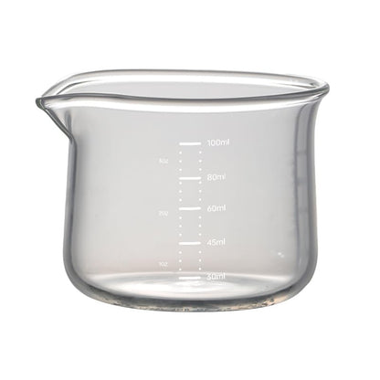 Espresso Cups, 100ML/3OZ Espresso Cups, Espresso Shot Glasses with V-Shaped Mouth, Clear Accessories, Milk Frothing Pitcher (1pcs)