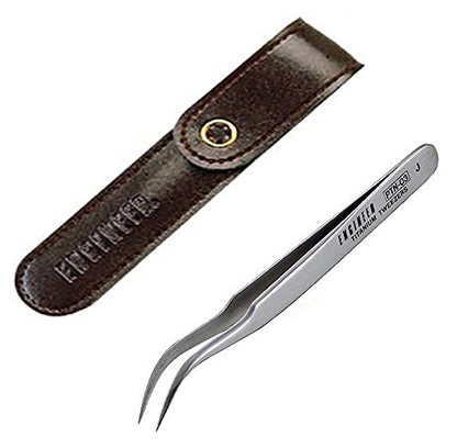 ENGINEER 120mm Titanium Curved Tip Tweezers (J) Made in Japan, Anti-magnetic, Rust-proof, Lightweight. PTN-03 - style: Bent Type: 4.7 inches (120 mm)