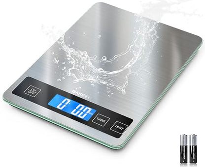 Food Scale, 33lb Kitchen Scale with 1g Precision, Grams and Ounces - color: Non-Rechargeable-Black