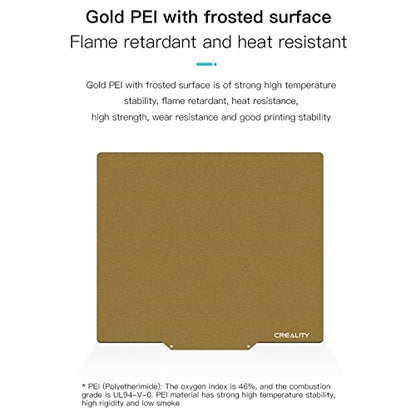 Creality Ender 5 Plus PEI Print Bed Kit, 3D Printer Parts Printing Plate Frosted PEI Surface and Magnetic Bottom Sheet Flexible Steel Platform for Ender 5 Plus - size: Ender 5 Plus