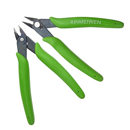 10Pack Wire Cutters Precision Electronic Flush Cutters Mini Cutting Pliers for Ultra-fine Cutting Needs (Grass Green) - color: Grass Green, size: 10Pack