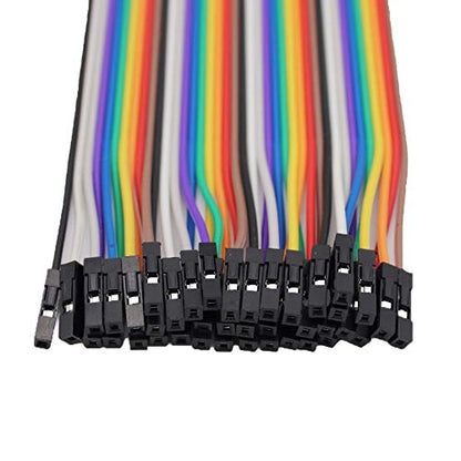 Multicolored Breadboard Jumper Wire Dupont Kit for Arduino, Raspberry Pi (120 Wires - 10CM - 4INCH)