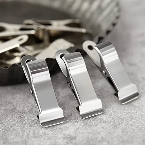 Shimeyao 10 Pcs Metal Mini Clamps Mini Spring Clamp, Silver - color: Silver