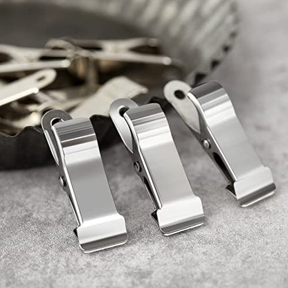 Shimeyao 10 Pcs Metal Mini Clamps Mini Spring Clamp, Silver - color: Silver