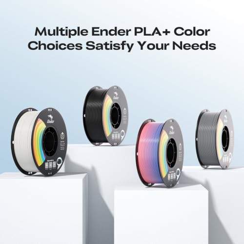 Creality PLA+ 3D Printer Filament,Black*2+White*2, 4-Pack, Toal 4KG - color: Black*2+white*2 Pla+, size: 4kg