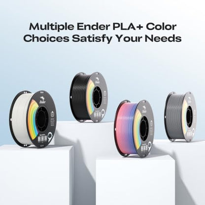 Creality PLA+ 3D Printer Filament,Black*2+White*2, 4-Pack, Toal 4KG - color: Black*2+white*2 Pla+, size: 4kg