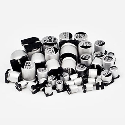 10 Values 180 Pcs SMD Aluminum Electrolytic Capacitors Kit